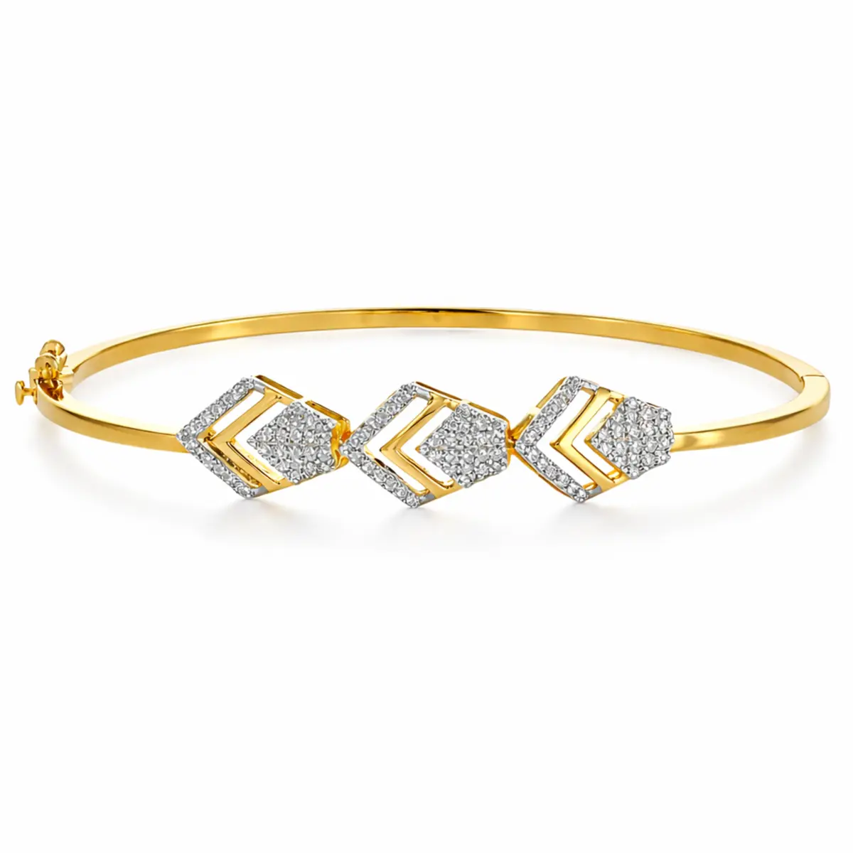 0.32 CT NATURAL DIAMOND BRACELET 18K GOLD